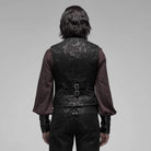 Men's Steampunk Mottled Stripes Vests