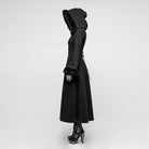 Frauen Steampunk Hooded Maxi Coat