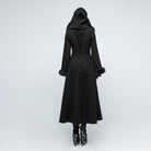 Frauen Steampunk Hooded Maxi Coat