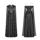 Women's Goth Off Shoulder Multilayered Lace Witch Gown Wedding Dress