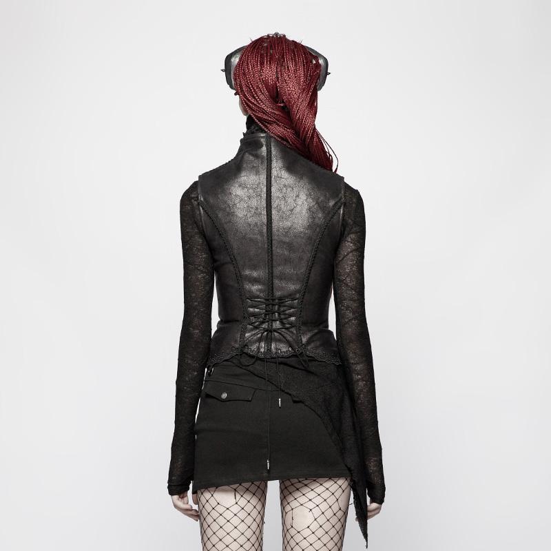 Women's Goth Embroidered Underbust Corset – Punk Design