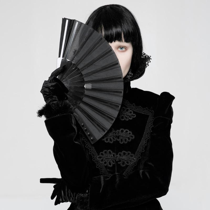 Women's Goth Japanese Fan