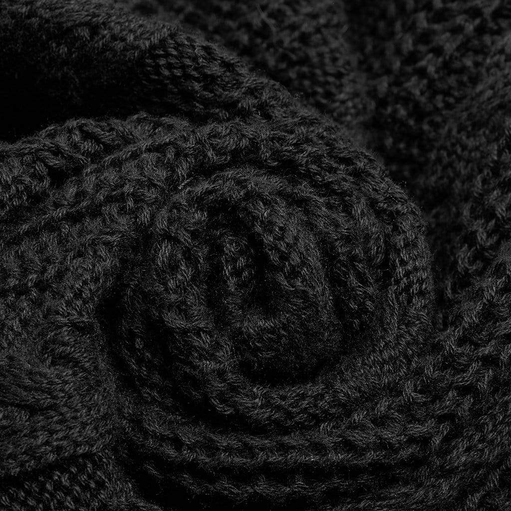 Cárdigan largo con capucha de encaje multicapa gótico para mujer