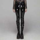 Women's Goth PVC Skinny Legging Pants