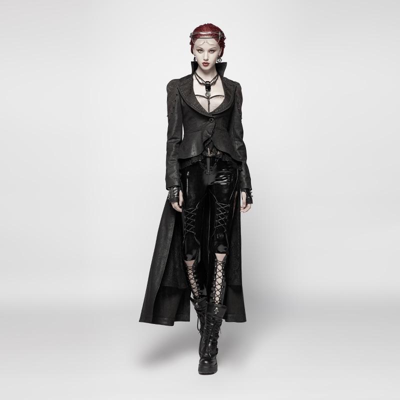 Women's Goth Victorian High-Low Tail Coat