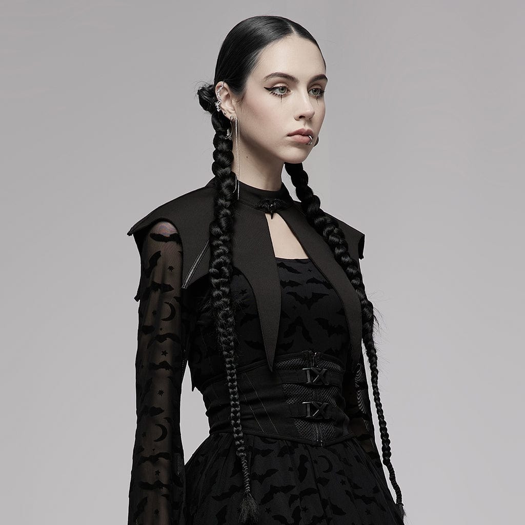 Punk Rave Women's Gothic Bat Shape Collar