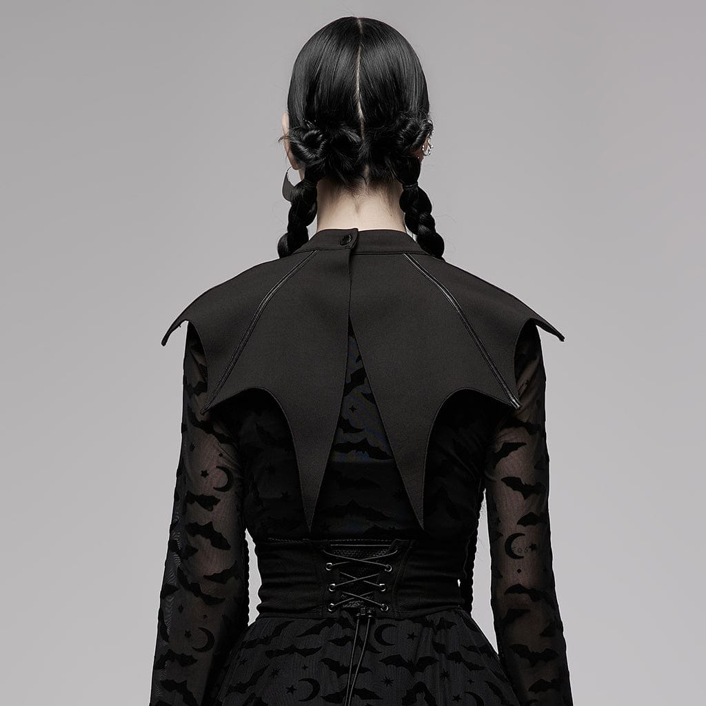Punk Rave Women's Gothic Bat Shape Collar