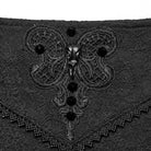 PUNK RAVE Women's Gothic Butterfly Embroidered Irregular Skirt