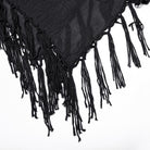 PUNK RAVE Women's Gothic Feather Tassels Dress