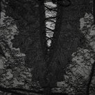 PUNK RAVE Damen Gothic-Hemd mit ausgestellten Ärmeln und transparenter Spitze