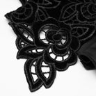 Women's Gothic Floral Front Zip Underbust Corsets