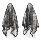 PUNK RAVE Gothic-Kopfbedeckung mit Blumenmuster für Damen