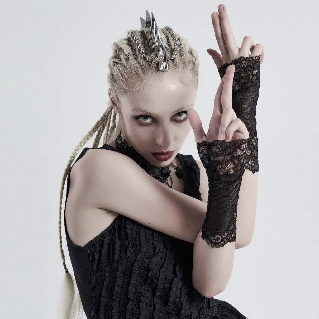 Women's Gothic Floral Lace Arm Sleeves
