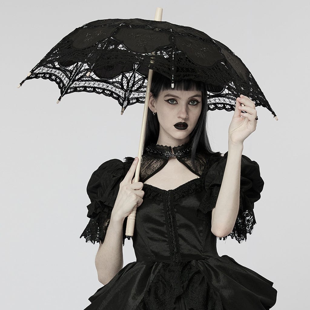 Women's Gothic Floral Lace Umbrella Punk Design Women's Gothic Floral Lace Umbrella Punk Design