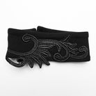 PUNK RAVE Damen Gothic Unregelmäßiges Spitz Mesh Splice Kleid