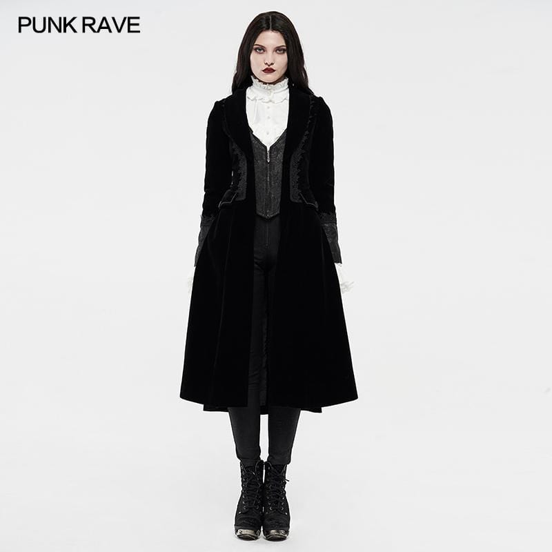 Women's Gothic Jacquard Slim Fitted Coats