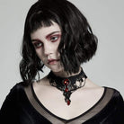 Gargantilla de boda gótica de encaje para mujer