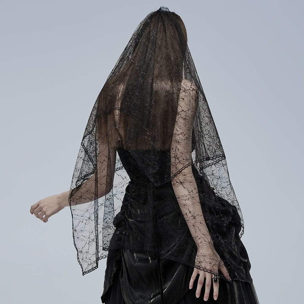 Punk Rave Women's Gothic Lace Hair Accessory Wedding Veil
