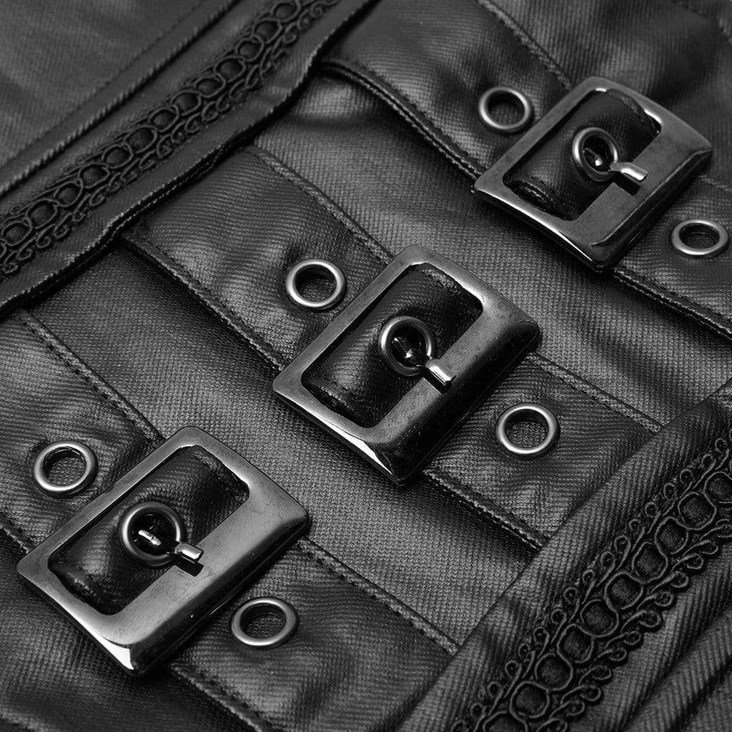 Women's Gothic Lace Sheer Irregular Dresses With Girdle