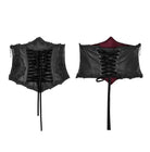 Women's Gothic Lolita Lace Up Faux Leather Girdle
