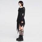 Women's Gothic Net Ripped Irregular Dresses