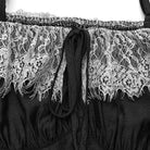 PUNK RAVE Women's Gothic Off Shoulder Lace Splice Dress