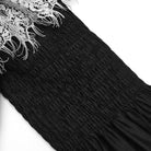 PUNK RAVE Women's Gothic Off Shoulder Lace Splice Dress