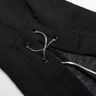 PUNK RAVE Gothic-Crop-Top für Damen mit schulterfreiem Schnitt und geteilten Ärmeln