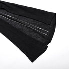 PUNK RAVE Gothic-Crop-Top für Damen mit schulterfreiem Schnitt und geteilten Ärmeln