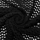 PUNK RAVE Women's Gothic Plunging Mesh Slip Dress