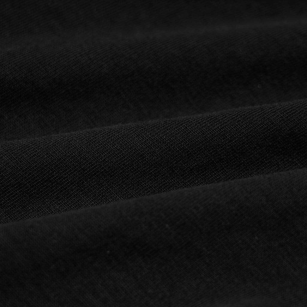 Women's Gothic Punk Black Asymmetrical Full Sleeve Top with Scoop Neck