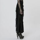 PUNK RAVE Damen Gothic Ripped Wickelrock