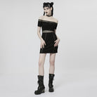 PUNK RAVE Women's Gothic Rose Snakelike Choker