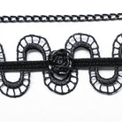PUNK RAVE Women's Gothic Rose Snakelike Choker