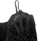 Vestido lencero gótico con volantes y tiras para mujer de Punk Rave