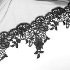 Vestido lencero gótico con volantes y tiras para mujer de Punk Rave