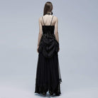 Vestido lencero gótico con volantes y tiras para mujer de Punk Rave