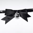 PUNK RAVE Women's Gothic Stripes Neckwear with Bell Choker