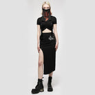 Punk Rave Women's Gothic Vintage Tie-dye Chiffon Veil