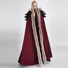 Women's Gothic Woolen Hooded Maxi Coat
