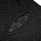 Punk Rave Women's Grunge Cutout Ruffles Short Sleeved Crop Top