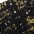 Punk Rave Women's Grunge Splice Lace Hem Ripped Skirt