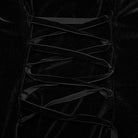 Punk Rave Women's Plus Size Gothic Metal Chain Long Sleeved Velvet Dress