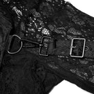 Punk Rave Women's Plus Size Gothic Vintage High/low Long Sleeved Lace Dress