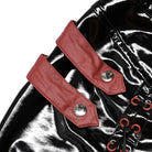 Punk Rave Women's Plus Size Punk Military Style Lacing-up Patent Leather Wraped Skirt