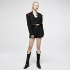 Punk Rave Women's Punk A-line Cargo Shorts with Belt