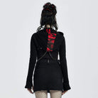 Women's Punk Double Color Hooded Cape with Chain