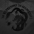 Punk Rave Women's Punk Dragon Printed Sheer Long Sleeved Mesh Top