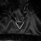 PUNK RAVE Women's Punk Front Zip Woolen Short Coat