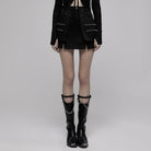 Punk Rave Women's Punk Industrial Style A-line Short Skirt